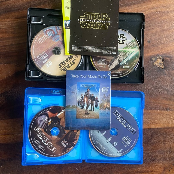 Lot Star Wars DVD Episodes 1-6 (I-VI) Widescreen Force Awakens Rouge One Blu-ray - Picture 11 of 11